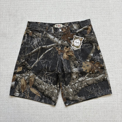 Stussy Denim Shorts Unisex Camouflage