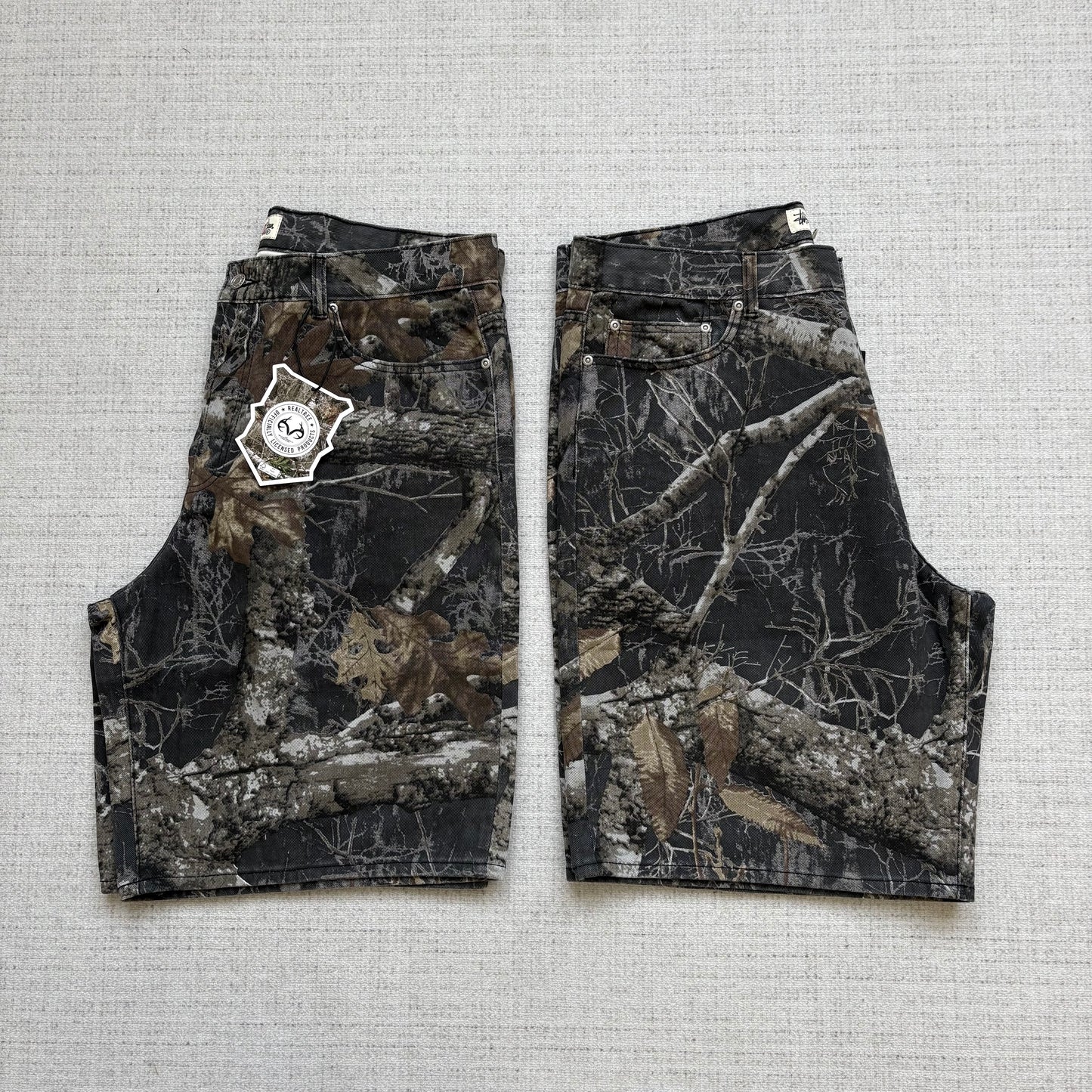 Stussy Denim Shorts Unisex Camouflage