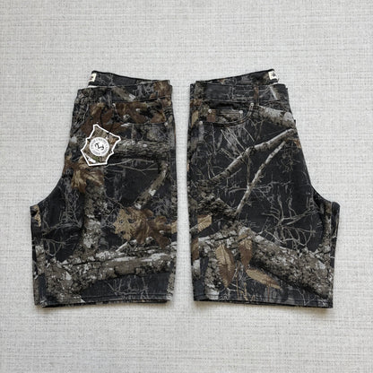 Stussy Denim Shorts Unisex Camouflage