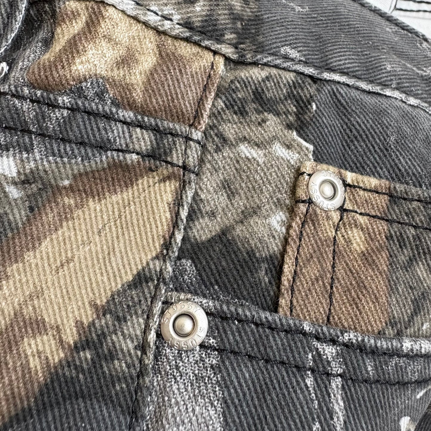 Stussy Denim Shorts Unisex Camouflage
