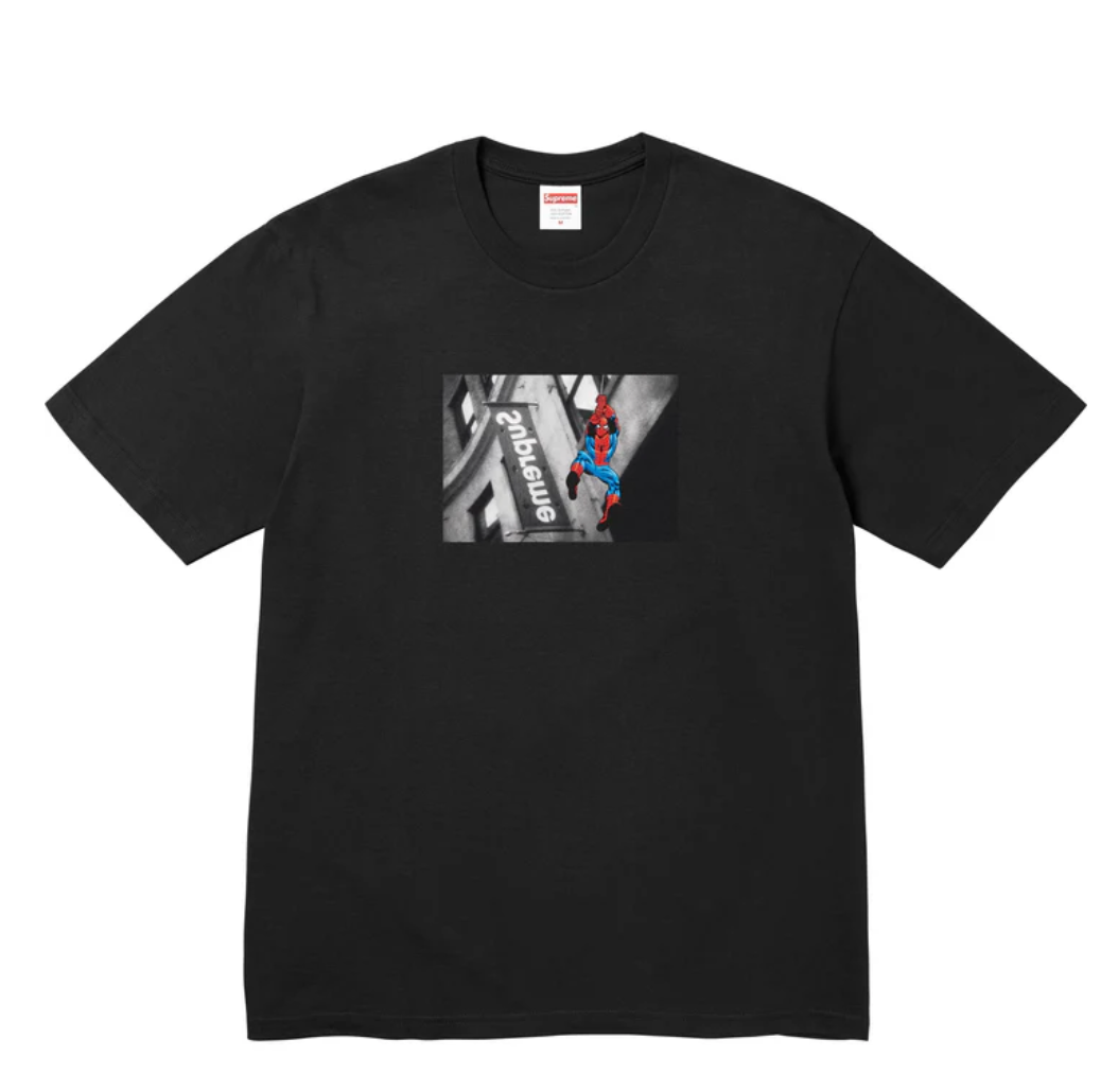 supreme spiderman tee
